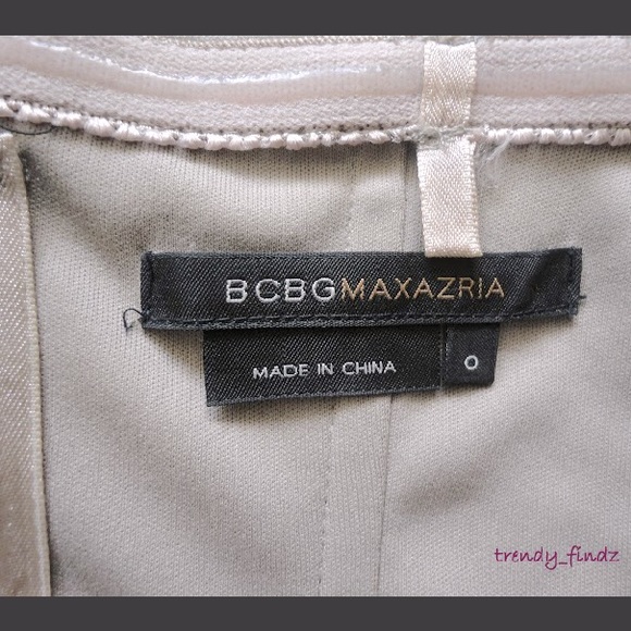 BCBGMaxAzria tiered pleated mini strapless dress 0 - Picture 9 of 9